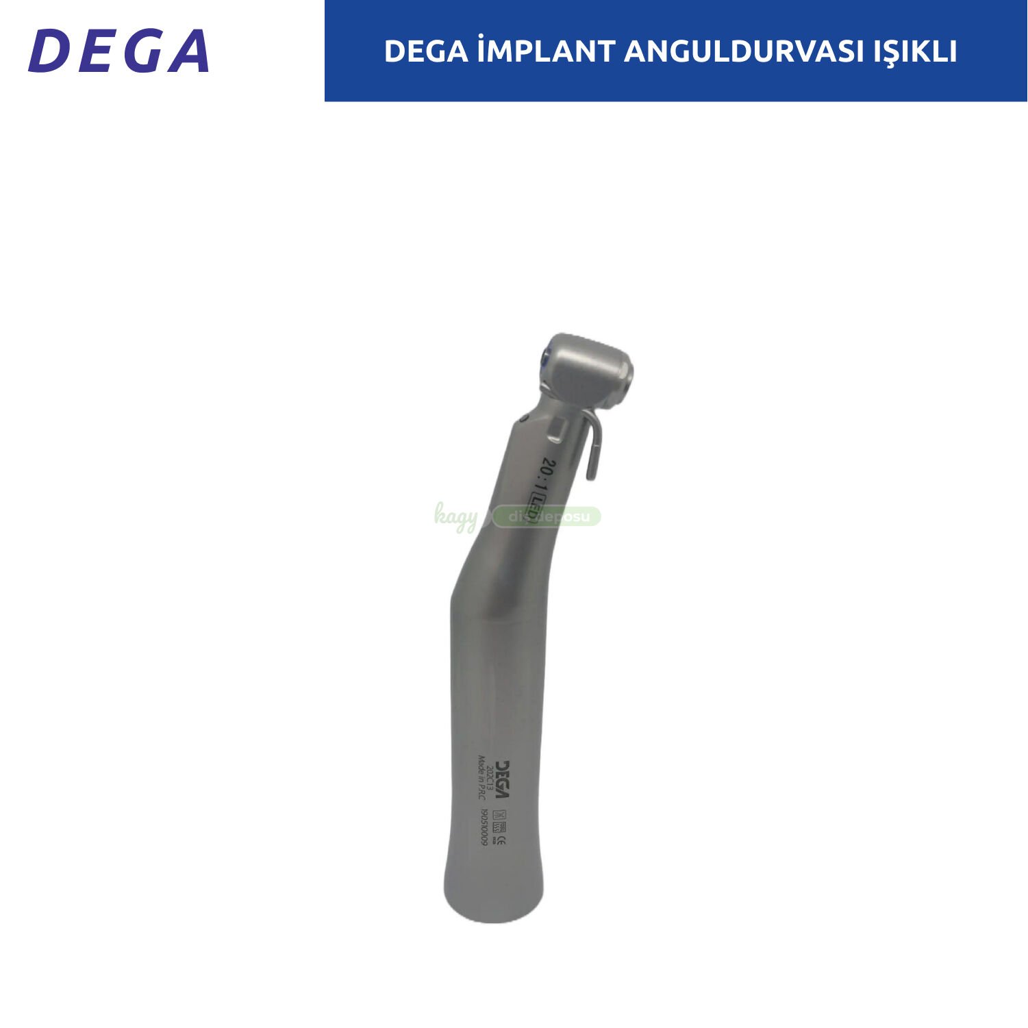 DEGA Cerrahi İmplant Anguldurvası 20.1 - Işıklı Model