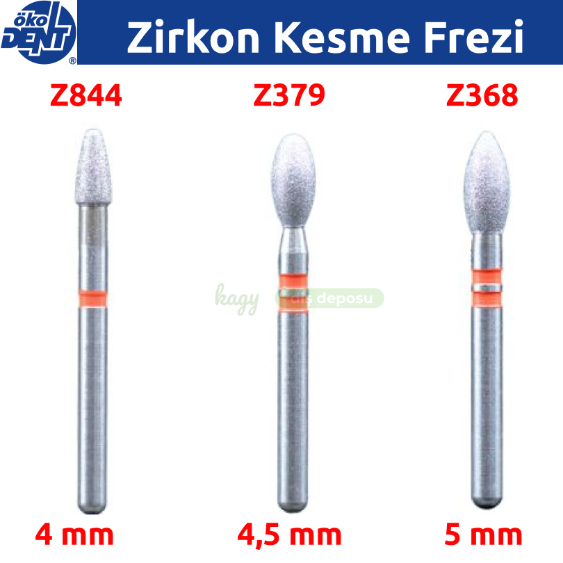 Zirkon Kesme İçin Elmas Frez | ÖkoDent