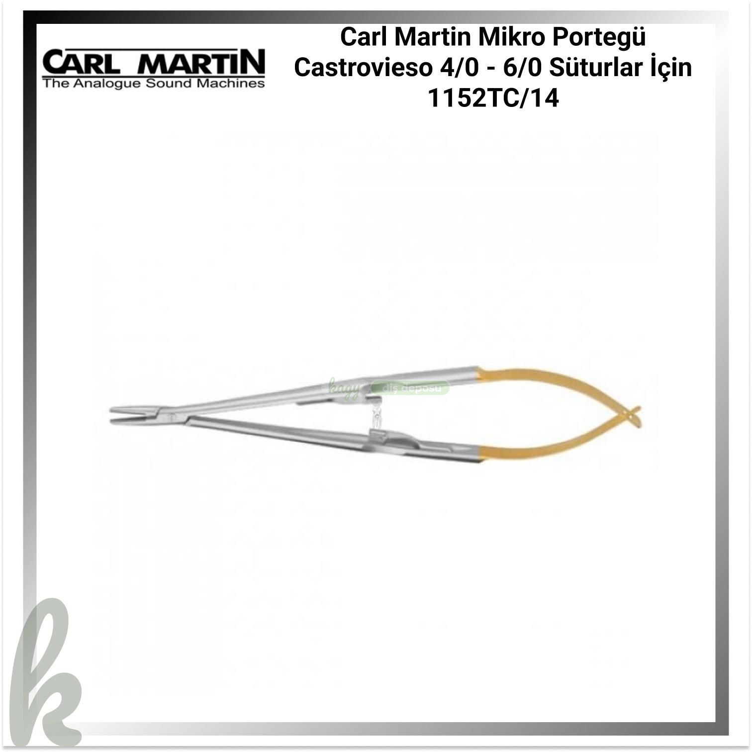Carl Martin Mikro Portegü Castrovieso 4/0 - 6/0 Süturlar İçin 1152TC/14