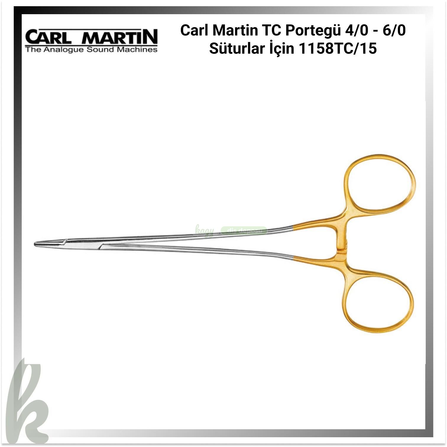 Carl Martin TC Portegü 4/0 - 6/0 Süturlar İçin 1158TC/15