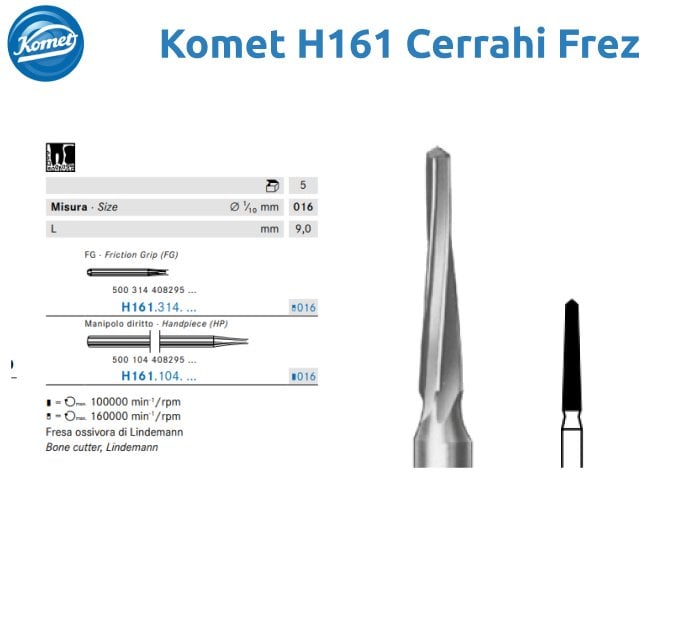 Komet H161 Cerrahi Frez