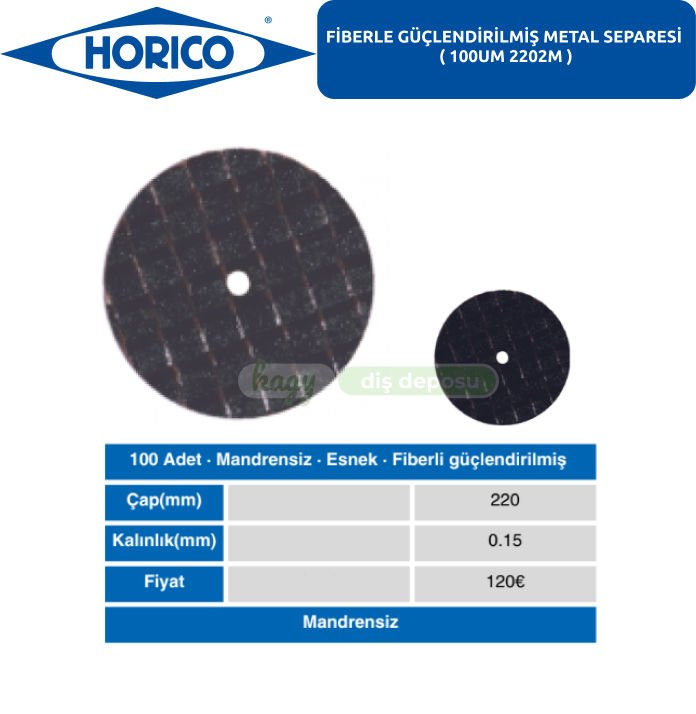Horico METAL SEPARESİ  100UM 2202M
