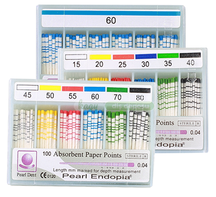 Pearl Endo Paper Points Açılı .04 Açılı - No:30
