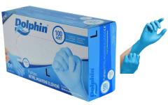Dolphin Mavi Nitril Muayene Eldiveni - Pudrasız