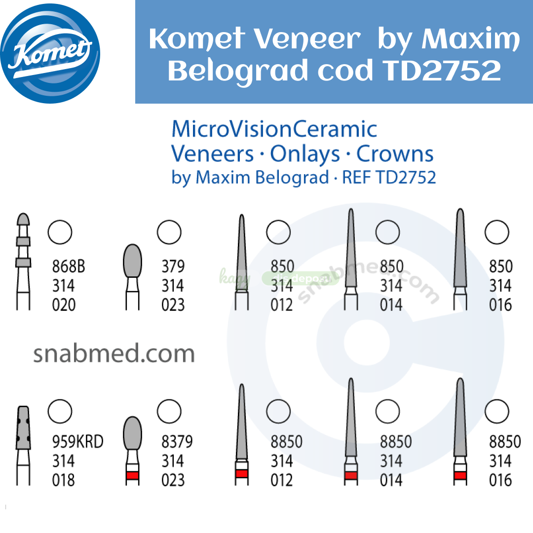 Komet Veneer  by frez Maxim Belograd cod TD2752