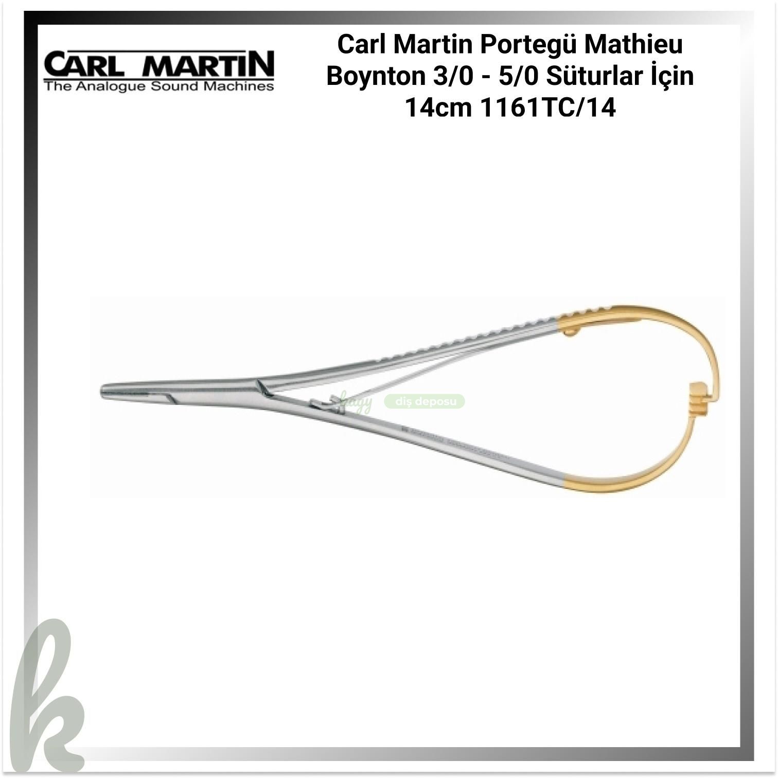 Carl Martin Portegü Mathieu Boynton 3/0 - 5/0 Süturlar İçin 14cm 1161TC/14
