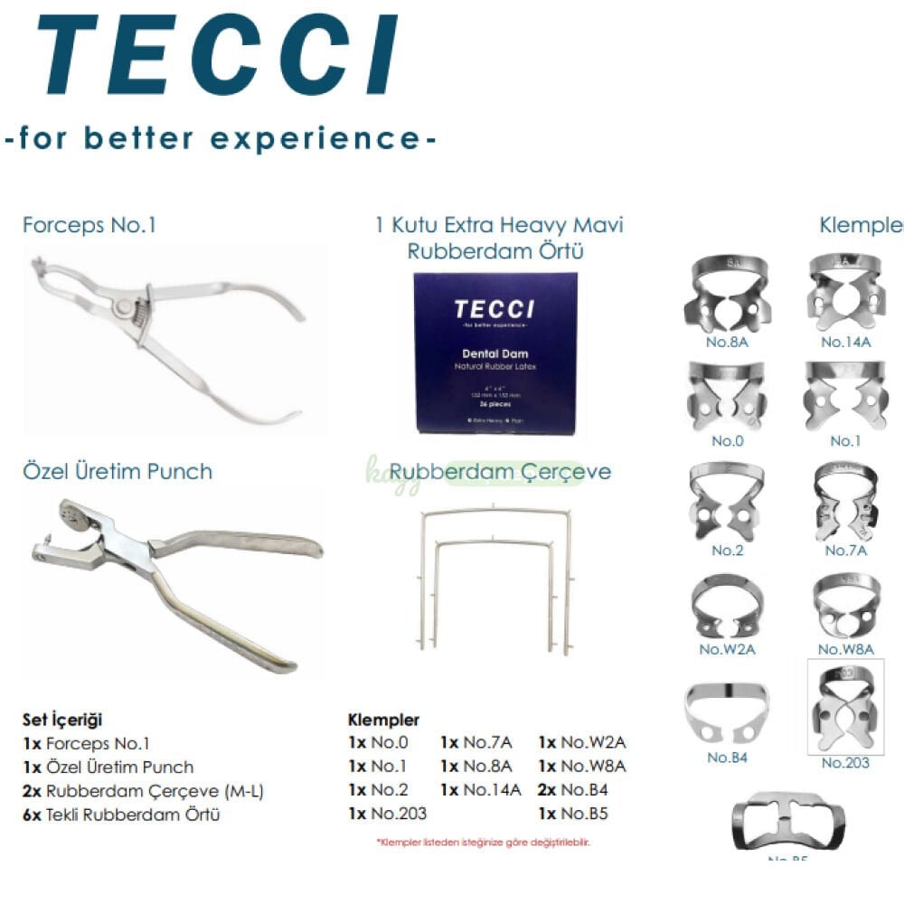 TECCİ RUBBERDAM SET 1