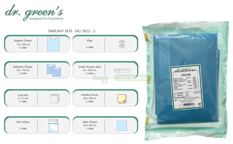 Dr.Green's İmplant Örtü Seti - Cerrahi Box