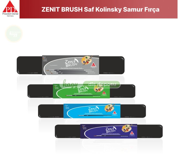 ZENIT BRUSH Saf Kolinsky Samur Fırça