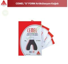 CEMEL ''U'' FORM Artikülasyon Kağıdı