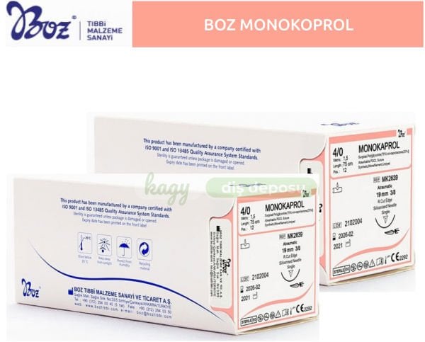 Boz Sütür - Monokaprol -  Eriyen Sütür